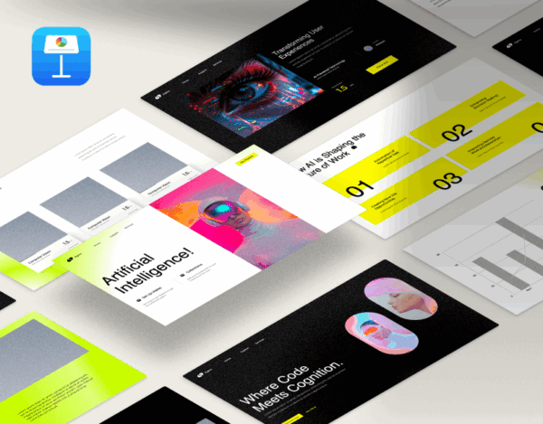 AI brand, AI tool - Professional KeynotePresentation Template