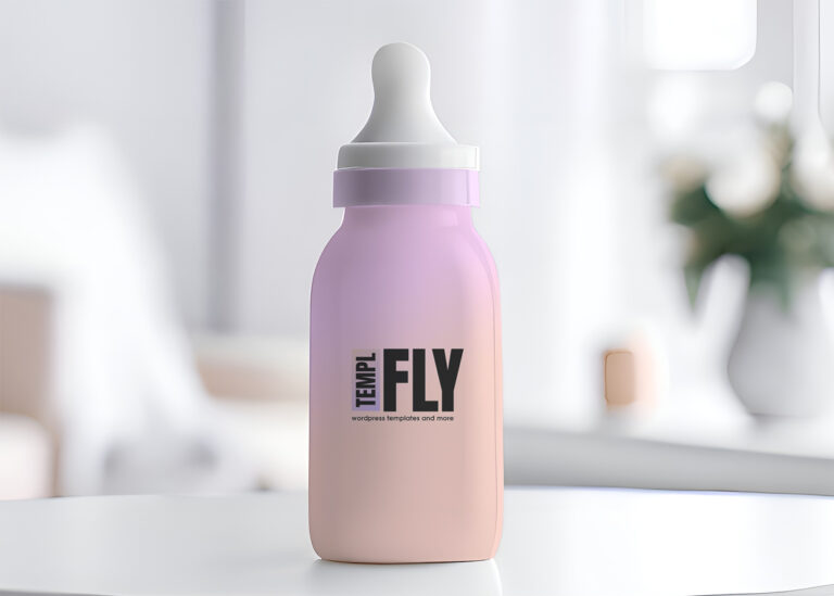 Baby Bottle Photoshop Mockup