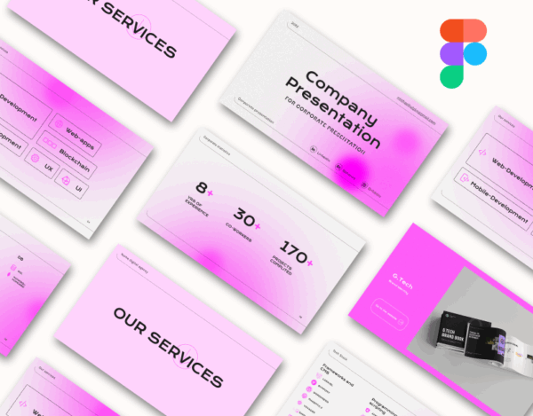 Company presentation -  Professional Figma Presentation Template