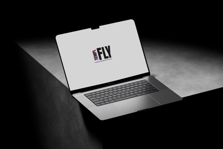 Dark Macbook Pro Mockup - Photoshop Mockup