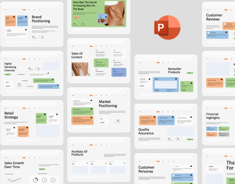 Ellezia brand presentation PowerPoint template