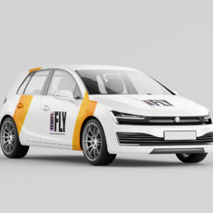 Hatchback Car Mockup - Photoshop Mockup