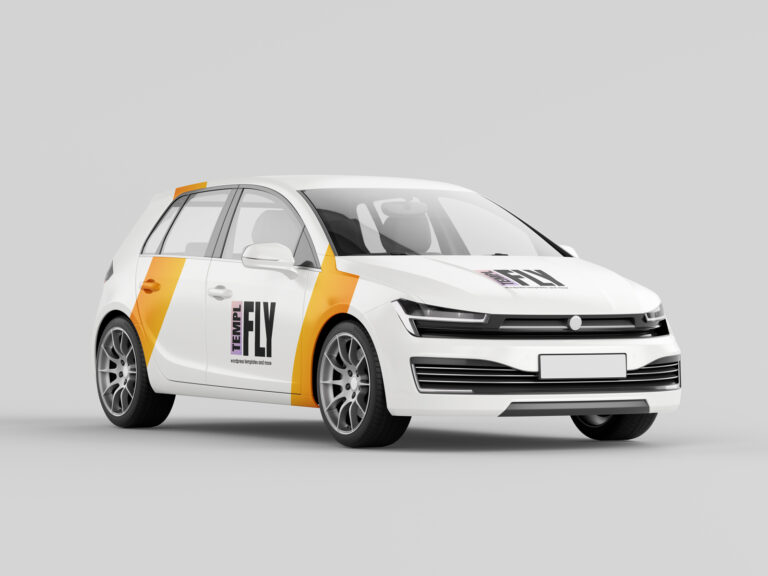 hatchback car mockup