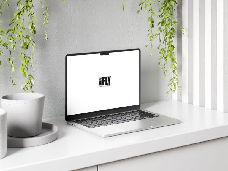 MacBook dresser mockup