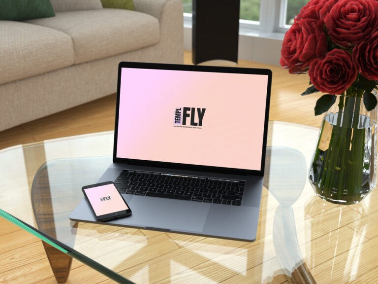 Macbook and iPhone Mockup - Photoshop Mockup