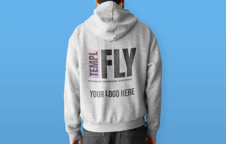 man wearing hoodie photoshop mockup