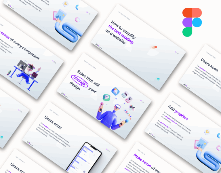 marketing text figma presentation template