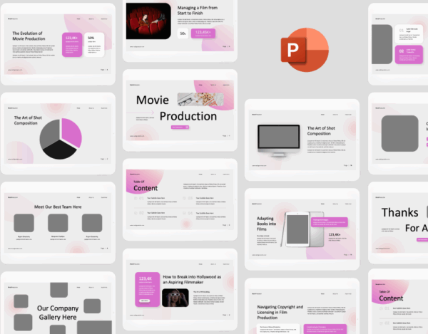 Movie Production - Professional PowerPoint Presentation Template