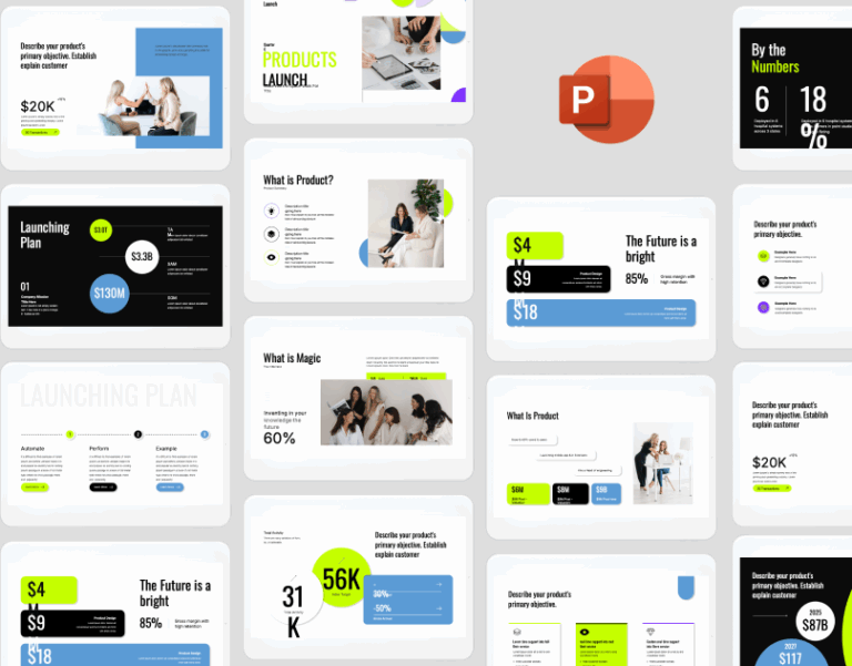 PowerPoint product launch presentation