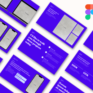 Project Presentation Dark -  Professional Figma Presentation Template
