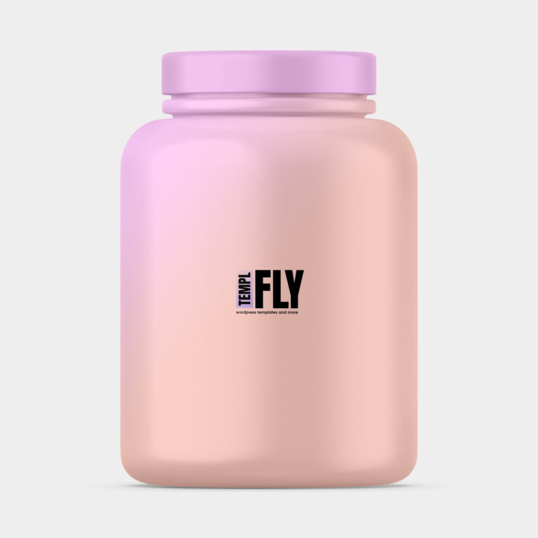 Protein jar mockup Photoshop