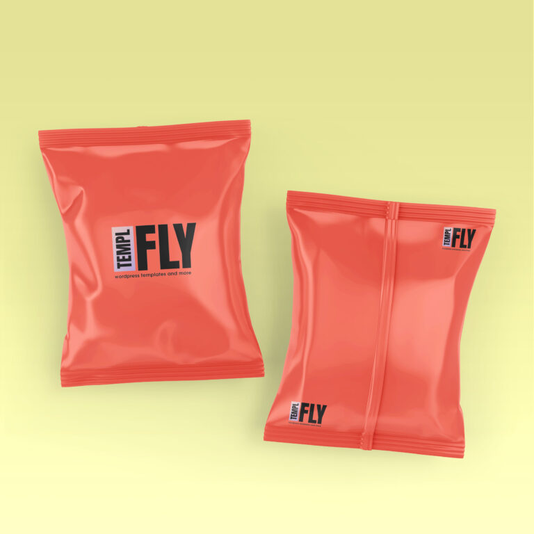 Red Chips Bag - Photoshop Mockup