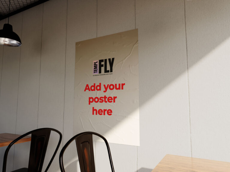 restaurant poster mockup