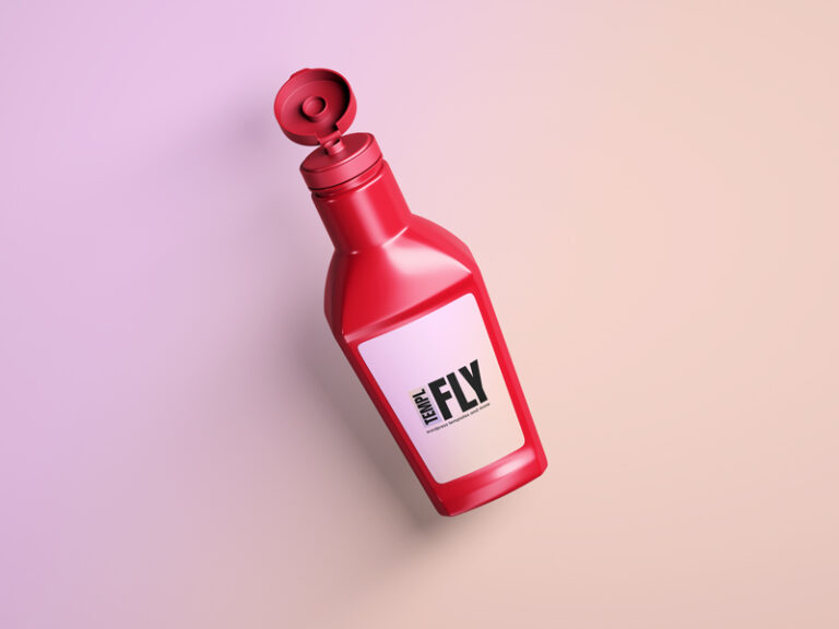 Sauce Bottle Photoshop Mockup