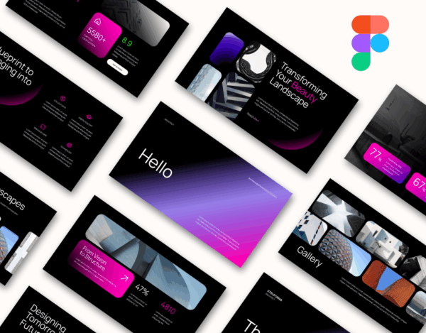 Architect company prtfolio - Professional Figma Presentation Template