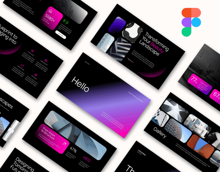 Architect Company Portfolio – Figma Presentation Template