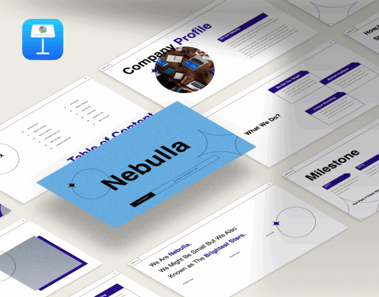 Keynote company profile template