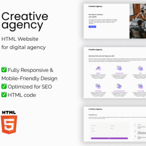 Creative Agency – HTML Template for Digital & Creative Agencies