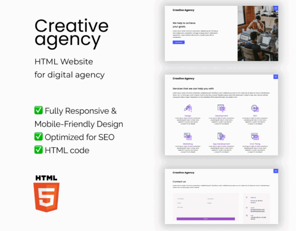 Creative Agency – HTML Template for Digital & Creative Agencies