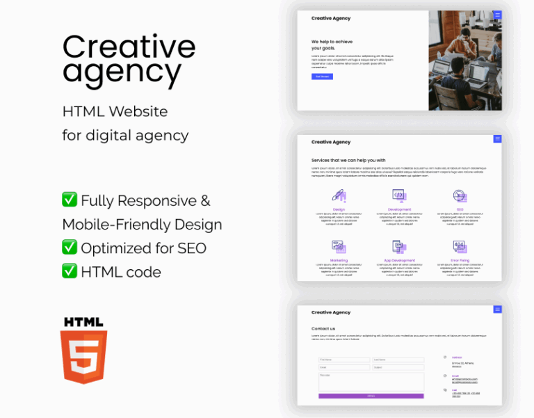 Creative Agency HTML Template