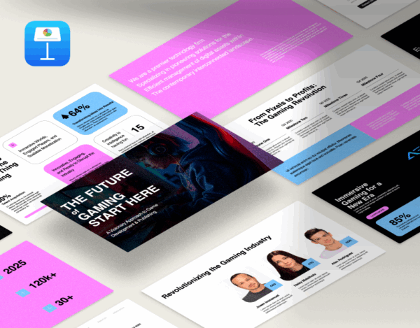 Gaming future - game brand - Professional KeynotePresentation Template