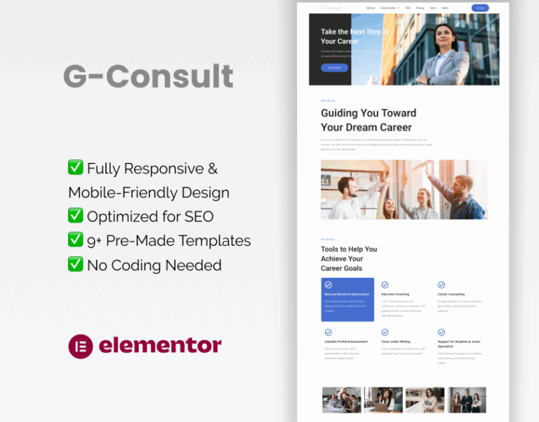 Consulting Elementor Template Kit