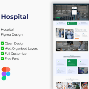 Hospital – Figma Design Template for Modern Websites
