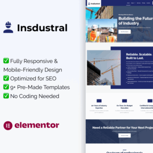 Industrial – Elementor Template Kit for Construction & Building Development Companies