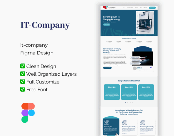 IT-Company – Figma Design Template for Modern Websites