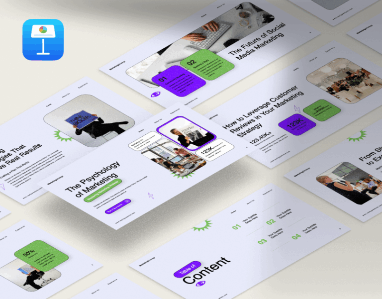 marketing strategy Keynote template