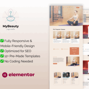 My Beauty – Elementor Template Kit for Yoga & Meditation Studios