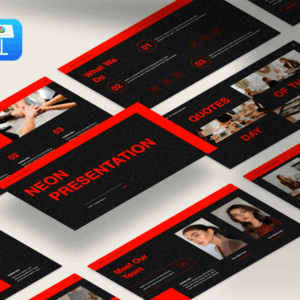 Neon - company presentation - Professional KeynotePresentation Template