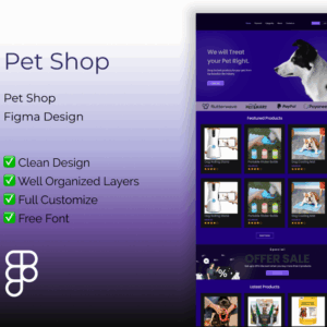 Pet Shop – Figma Design Template for Modern Websites