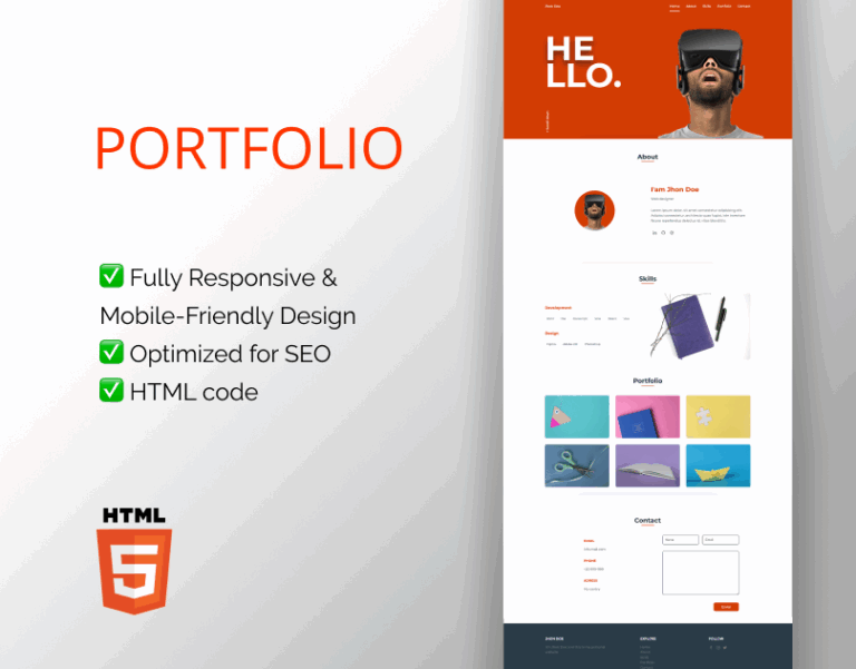 personal portfolio template