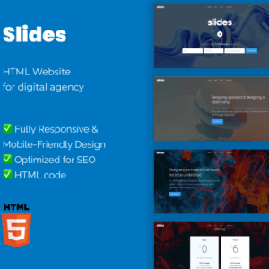 Slides – HTML Website Template for Mobile App Promotion