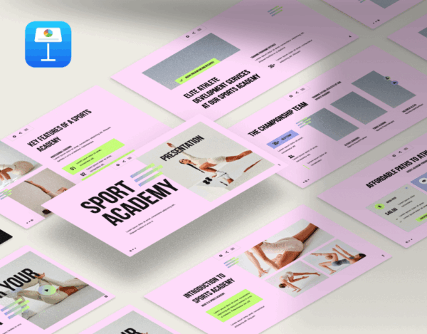 Sports academy - Professional KeynotePresentation Template