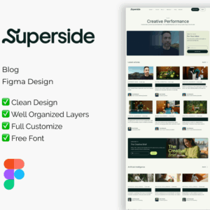 Superside – Figma Design Template for Modern Websites