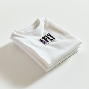 White folded T-Shirt - Photoshop Mockup