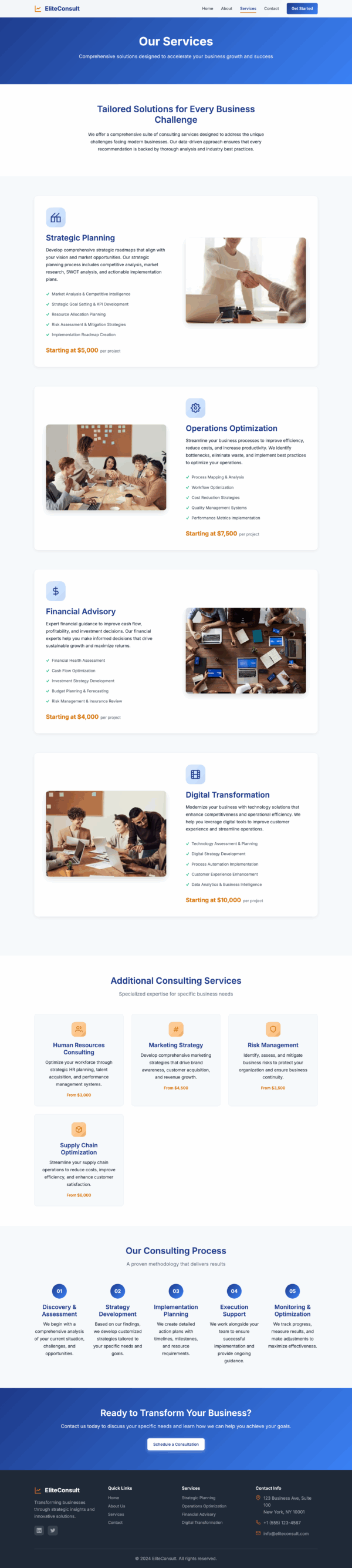 Consulting Company – HTML Website Template - Image 3
