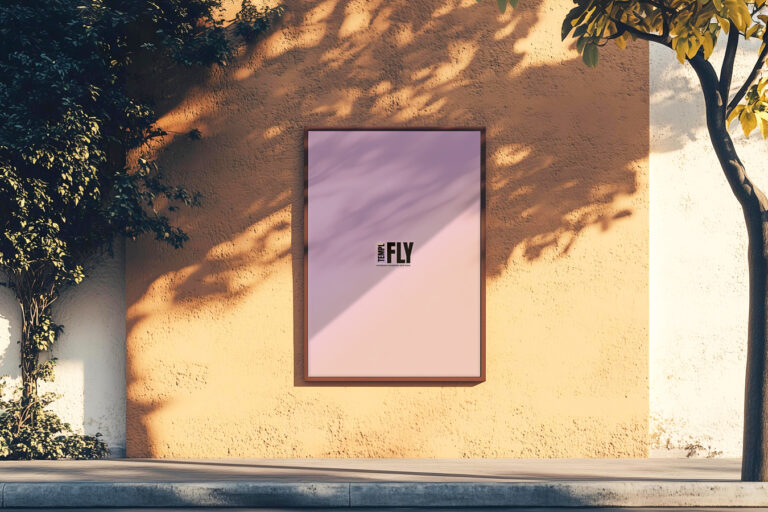 A2 outdoor poster mockup