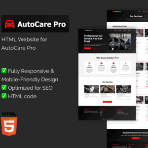 AutoCare – HTML Website Template