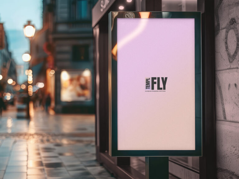 Bus Stop Poster - Photoshop Mockup