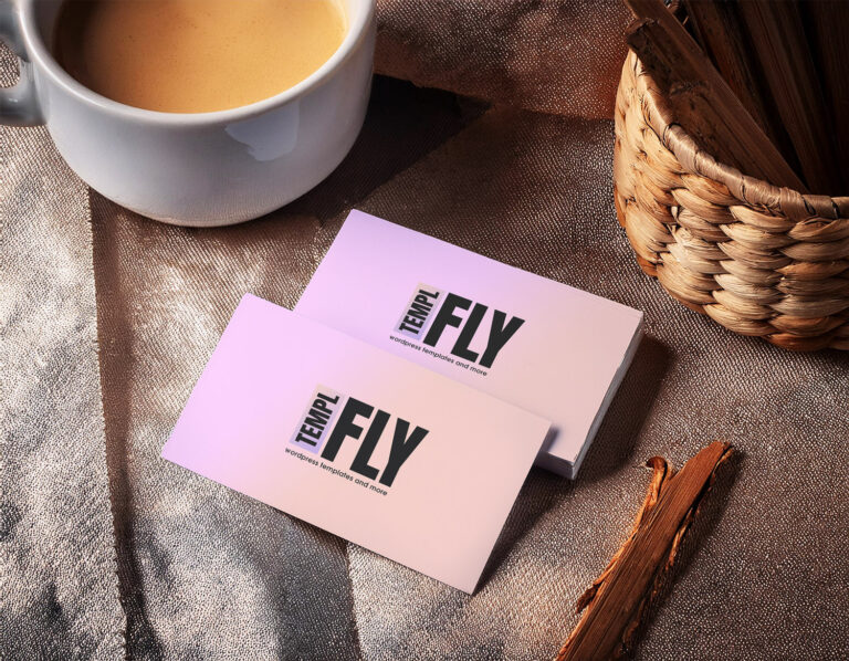 Close-up Business Card - Photoshop Mockup