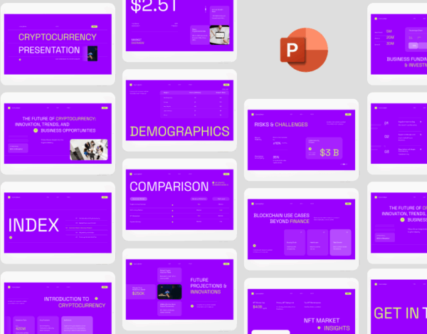 Cryptocurrency Business - Professional PowerPoint Presentation Template