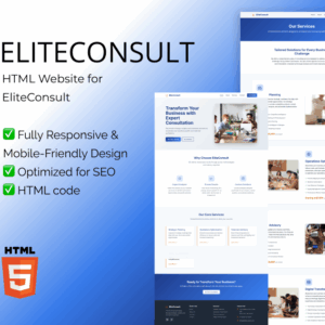 Consulting Company – HTML Website Template