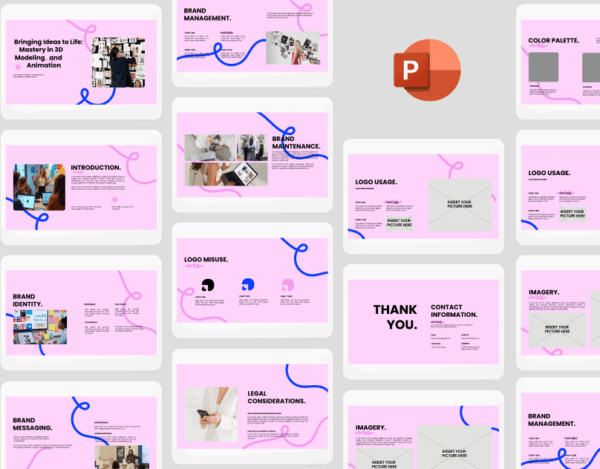 Modern 3D Modeling and Animation - Professional PowerPoint Presentation Template