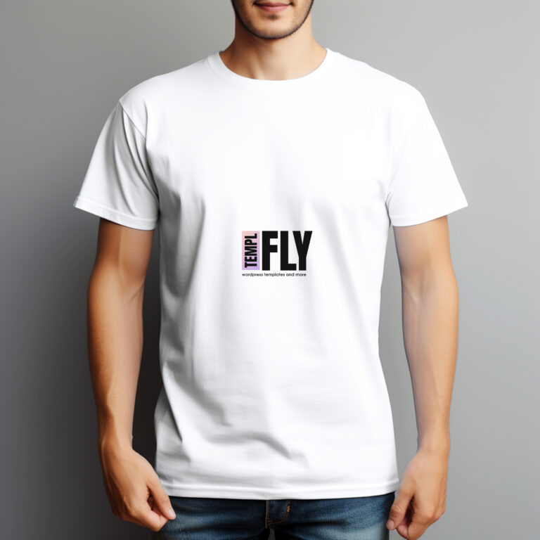 Simple White T-shirt - Photoshop Mockup