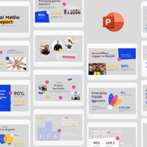 Social Media Report - Professional PowerPoint Presentation Template