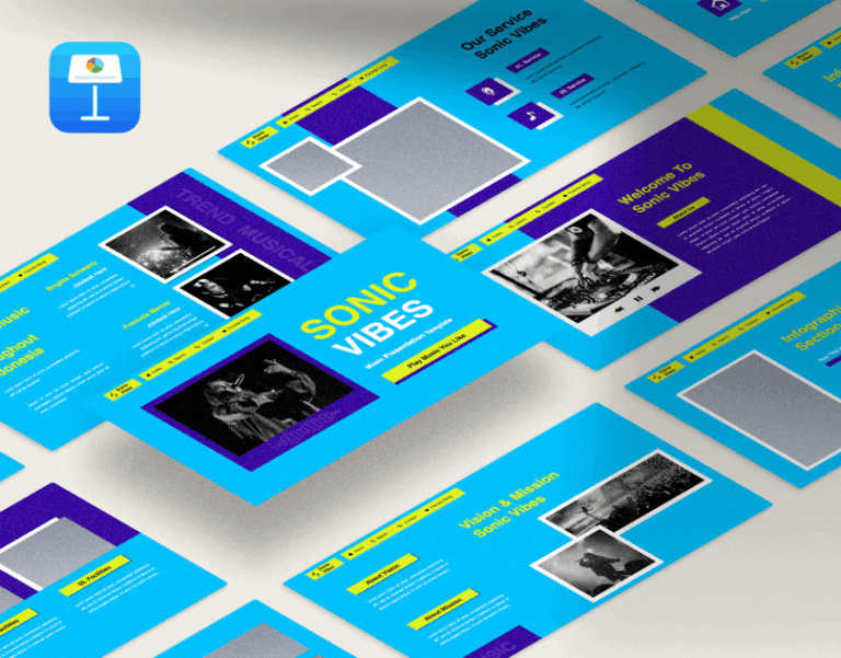 Sonic Vibes - Professional Presentation Keynote Template