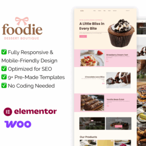 Dessert Boutique – WooCommerce Elementor Template Kit